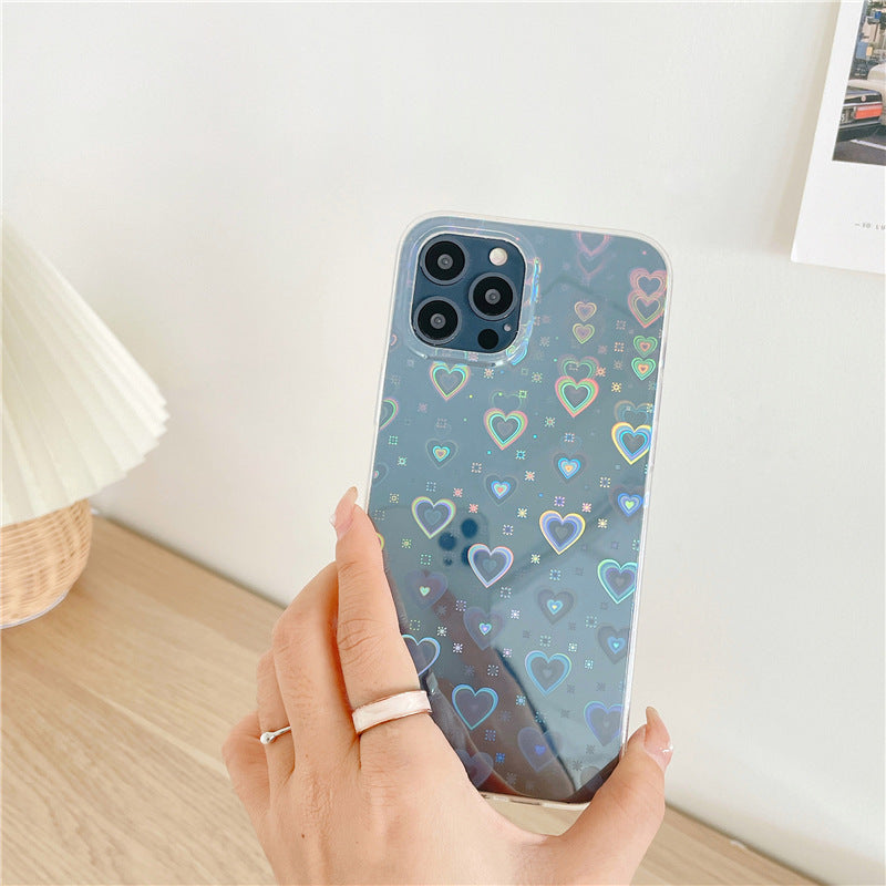 Laser Colorful Love Mobile Phone Soft Case Laser Colorful Love Mobile Phone Soft Case